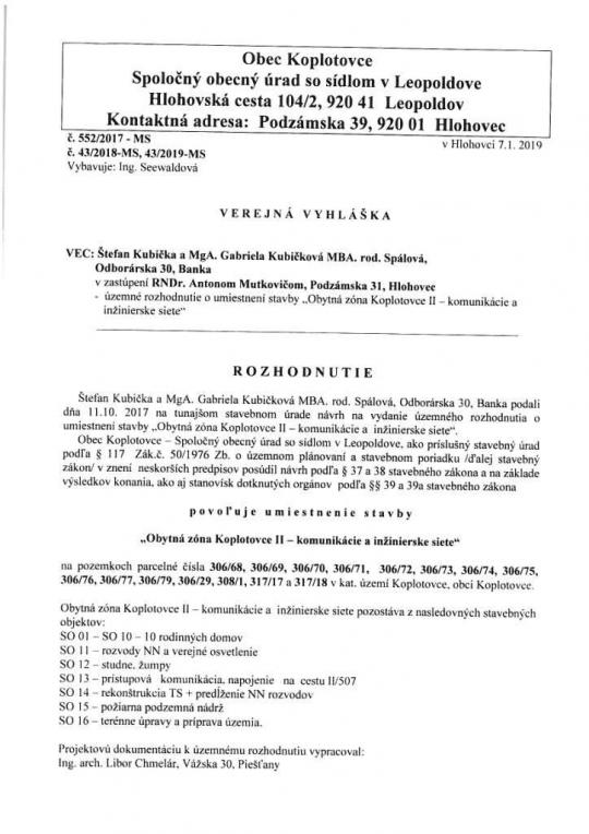 190115_Verejná vyhláška_Rozhodnutie (p.Kubička a p.Kubičková)_1.jpg 190115_Verejná vyhláška_Rozhodnutie (p.Kubička a p.Kubičková)_1.jpg